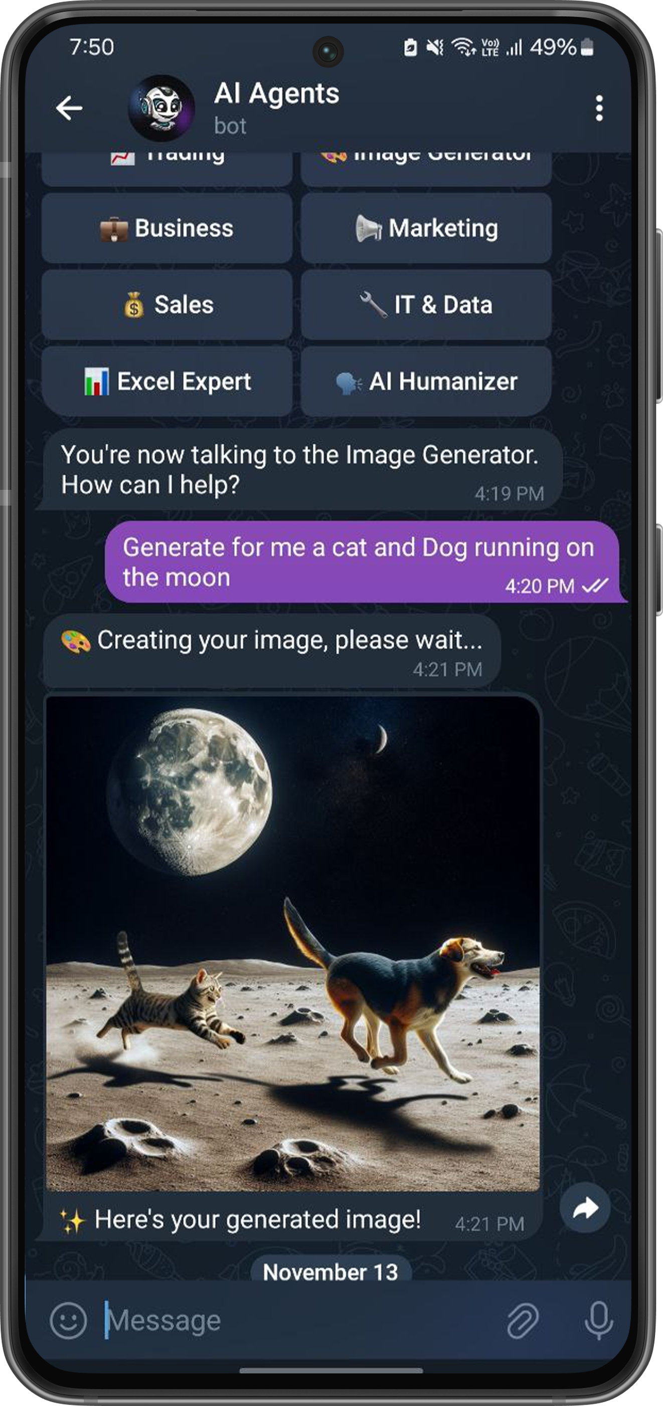 Telegram Bot Screenshot 2